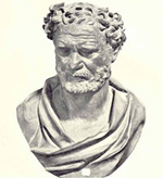 Καλλιτεχνικές παραστάσεις του Δημοκρίτου και του Επικούρου.